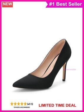 Women's Pointed Toe 4-Inch Stiletto High Heel Pumps Formal Shoes